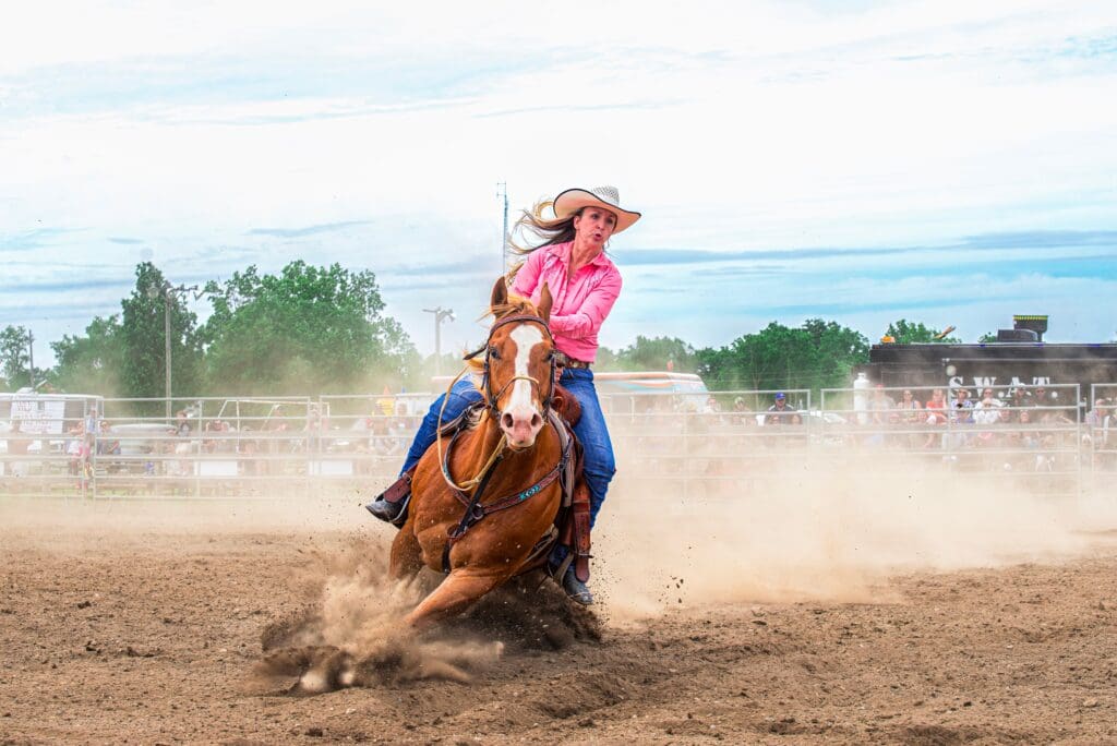 Barrel racers know the importance of confidence at speed to win at barrel racing